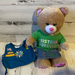 Build a Bear Girl Scout Trefoil Cookie Plush Bear with Outfit and Apron
